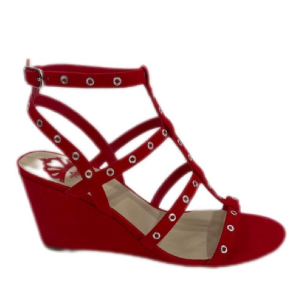 ***NIB*** Fergalicious| Red | Wedge Sandals | 8.5